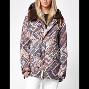 NWOT Burton Fremont snowboard jacket. Size medium. Color wanderer’s quilt
